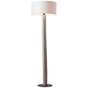 Brilliant Houten schemerlamp Jimena Off grey Hout 93117/34