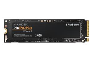 Samsung 970 EVO Plus 250 GB NVMe/PCIe M.2 SSD 2280 harde schijf M.2 NVMe PCIe 3.0 x4 Retail MZ-V7S250BW