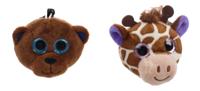 Toi Toys dieren sleutelhangers beer en giraffe 5 cm
