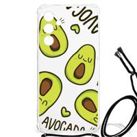 Samsung Galaxy A55 Stevig Bumper Hoesje Avocado Singing