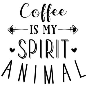 Coffee spirit animal - Muurstickers