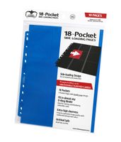 Ultimate Guard 18-Pocket Pages Side-Loading Blue (10) - thumbnail