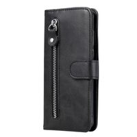 iPhone 14 Pro Max hoesje - Bookcase - Pasjeshouder - Portemonnee - Rits - Kunstleer - Zwart