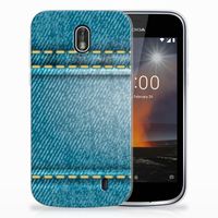 Nokia 1 Silicone Back Cover Jeans - thumbnail