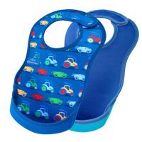 Bibetta slab blauw auto - set van 2