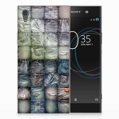 Silicone Back Cover Sony Xperia XA1 Ultra Spijkerbroeken