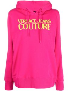 Versace Jeans Couture hoodie à logo imprimé - Rose