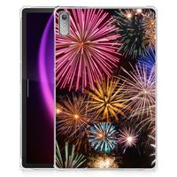 Lenovo Tab P11 Gen 2 Leuke Siliconen Hoes Vuurwerk - thumbnail