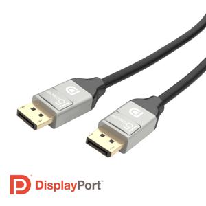 j5create JDC42 DisplayPort-kabel DisplayPort Aansluitkabel DisplayPort-stekker 1.80 m Zwart/grijs Vergulde steekcontacten