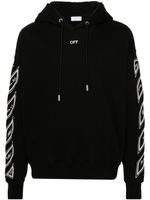 Off-White hoodie en coton à logo brodé - Noir