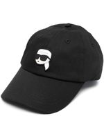 Karl Lagerfeld casquette à logo appliqué - Noir