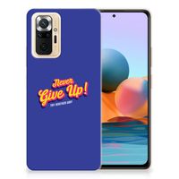 Xiaomi Redmi Note 10 Pro Siliconen hoesje met naam Never Give Up - thumbnail