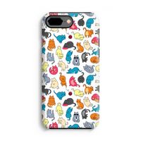 Kleurrijke katten: iPhone 8 Plus Tough Case