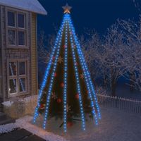 VidaXL Kerstboomverlichting met 500 LED&apos;s blauw binnen/buiten 500 cm