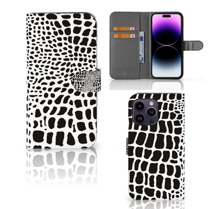 iPhone 15 Pro Max Telefoonhoesje met Pasjes Slangenprint