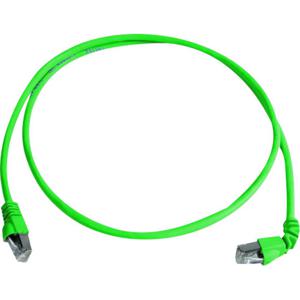 Telegärtner L00001A0156 RJ45 Netwerkkabel, patchkabel CAT 6A S/FTP 2.00 m Groen Vlambestendig, Halogeenvrij 1 stuk(s)