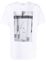 Alexander McQueen t-shirt à logo imprimé - Blanc