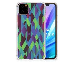 Apple iPhone 11 Pro Max Shockproof Case Abstract Green Blue - thumbnail