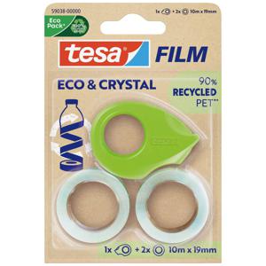 tesa ECO & CRYSTAL 59038-00000-00 tesafilm tesafilm Eco & Crystal Transparant (l x b) 10 m x 19 mm 2 stuk(s)