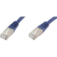 econ connect F6TP0,5BL RJ45 Netwerkkabel, patchkabel CAT 6 S/FTP 0.50 m Blauw Pair afscherming 1 stuk(s)