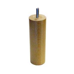 Meubelpoot rond Ø 5 cm en hoogte 16 cm van massief hout (M8)