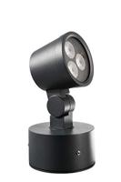 Mini-spot 20°, IP65 buiten, vloer-/wand-/plafondlamp 'Colt', 8W RGBW, 24V DC draai-/zwenkbaar 180°