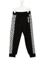 Versace Kids pantalon de jogging à motif Greca - Noir - thumbnail