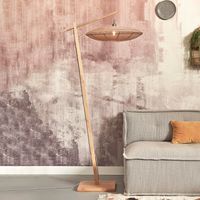 GOOD&MOJO Vloerlamp Tanami Bamboe en rotan, 176cm - thumbnail