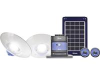 NIWA 350091 Home 200 X2 LED Verlichtingssysteem 200 lm werkt op een accu, werkt op zonne-energie 3250 g Blauw