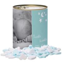 Snoepblik bedrukken - Geboorte (Jongen)