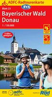 Fietskaart 23 ADFC Radtourenkarte Bayerischer Wald Donau | BVA BikeMed - thumbnail