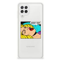 Samsung Galaxy A22 4G | M22 Silicone Back Cover Popart Oh Yes - thumbnail