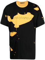 Mostly Heard Rarely Seen ripped logo-print cotton T-shirt - Noir