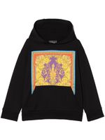 Versace Kids hoodie Barocco Goddess imprimé - Noir - thumbnail