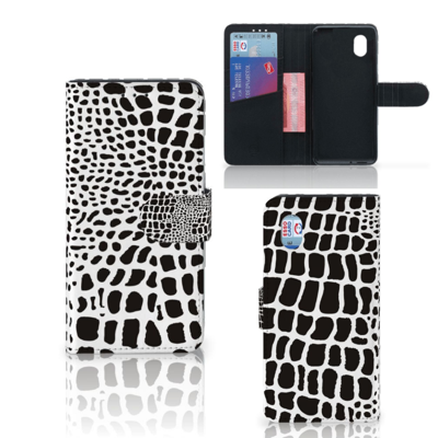 Alcatel 1B (2020) Telefoonhoesje met Pasjes Slangenprint Alcatel 1B (2020) Telefoonhoesje met Pasjes Slangenprint