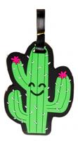 LG-Imports bagagelabel cactus 18 x 8 cm groen