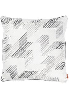 Missoni Home coussin à motif zigzag - Gris