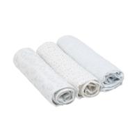 Lässig bamboo swaddle & burp doek / luier 80x80cm lela licht blue - 3 stuks