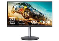 Acer Nitro 24,5-inch Full HD 1920 x 1080 pc-gamingmonitor | AMD FreeSync Premium | Tot 250 Hz vernieuwen | 1 ms (VRB) | ZeroFrame | ErgoStand | 1 x Displaypoort 1.2 & 2 x HDMI 2.0-poorten | XFA253Q