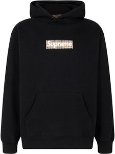 Supreme x Burberry hoodie à logo 'SS22' à logo Box - Noir