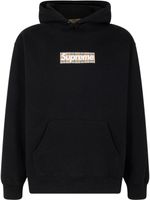 Supreme x Burberry hoodie à logo 'SS22' à logo Box - Noir - thumbnail