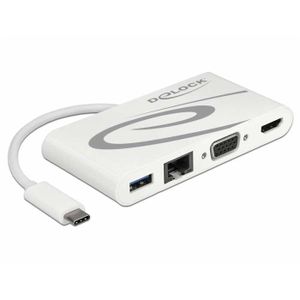 USB-C 3.1 > HDMI + VGA + LAN + USB Adapter