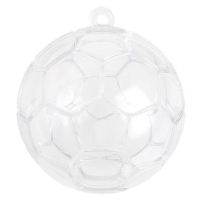 Voetbal transparant voor snoep of cadeautje 4 stuks
