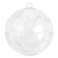 Voetbal transparant voor snoep of cadeautje 4 stuks