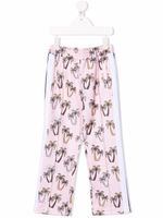 Palm Angels Kids pantalon de jogging à imprimé palmier - Rose