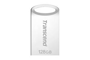 Transcend JetFlash® 710S USB-stick 128 GB Zilver TS128GJF710S USB 3.2 Gen 1 (USB 3.0)