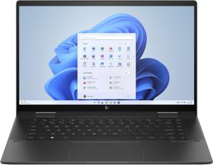 HP Envy x360 2-in-1 Laptop 15-fh0970nd AMD Ryzen™ 7 7730U Hybride (2-in-1) 39,6 cm (15.6") Touchscreen Full HD 16 GB LPDDR4x-SDRAM 512 GB SSD Wi-Fi 6E (802.11ax) Windows 11 Home Zwart