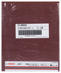 Bosch Accessories J475 2608608C07 Schuurblad Korrelgrootte (num) 80 (b x h) 230 mm x 280 mm 1 stuk(s)