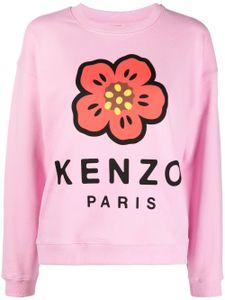 Kenzo pull à logo imprimé - Rose