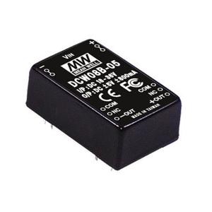 Mean Well DCW08A-05 DC/DC-converter 8 W Aantal uitgangen: 2 x Inhoud 1 stuk(s)